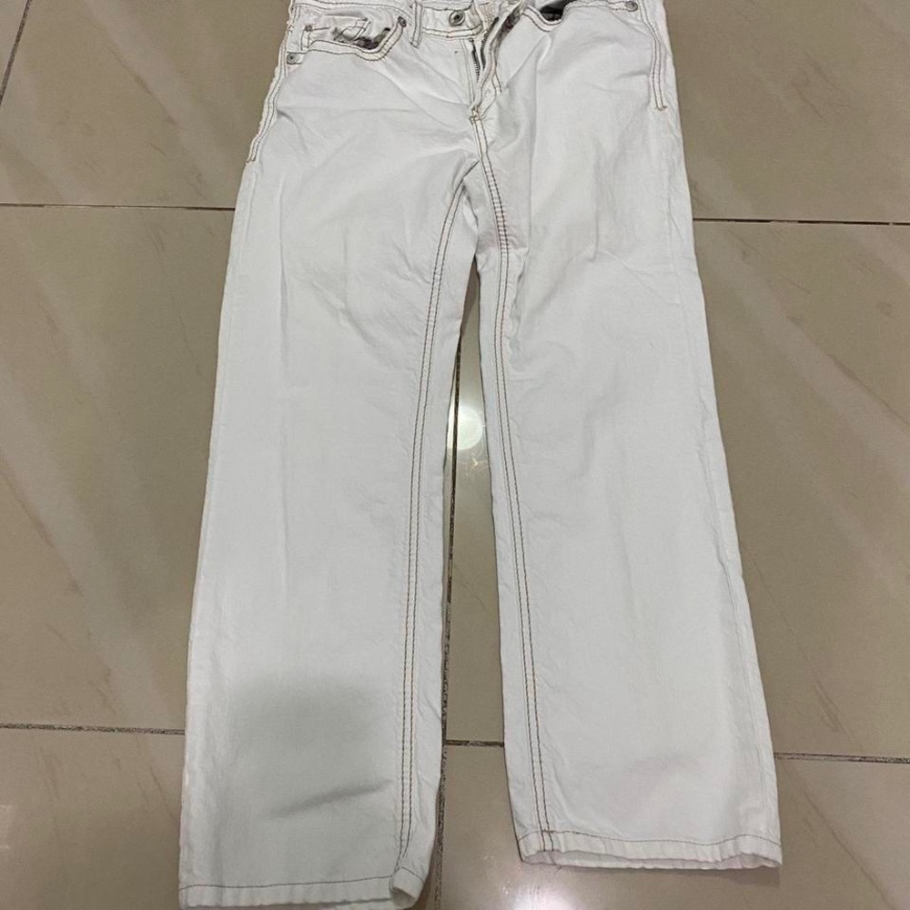 Buffalo David Bitton - Men's Off-White Driven Straight Jeans - 30x32